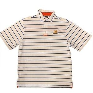 Foot‎ Joy Polo Shirt Striped Blue Red Medium